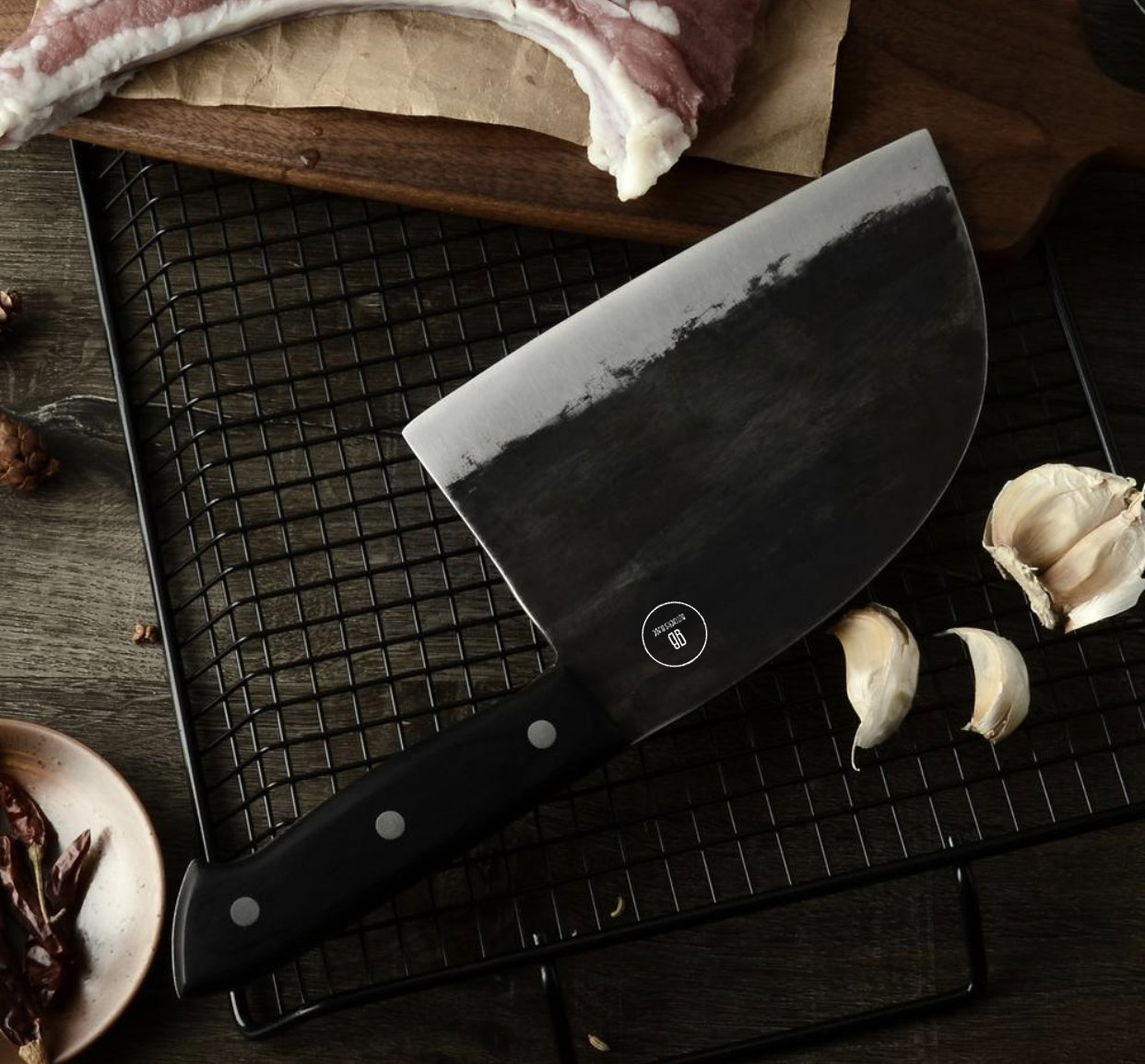 KD Serbian Handmade Forged Cleaver Kitchen Knife Chef Butcher Slicing –  Knife Depot Co.